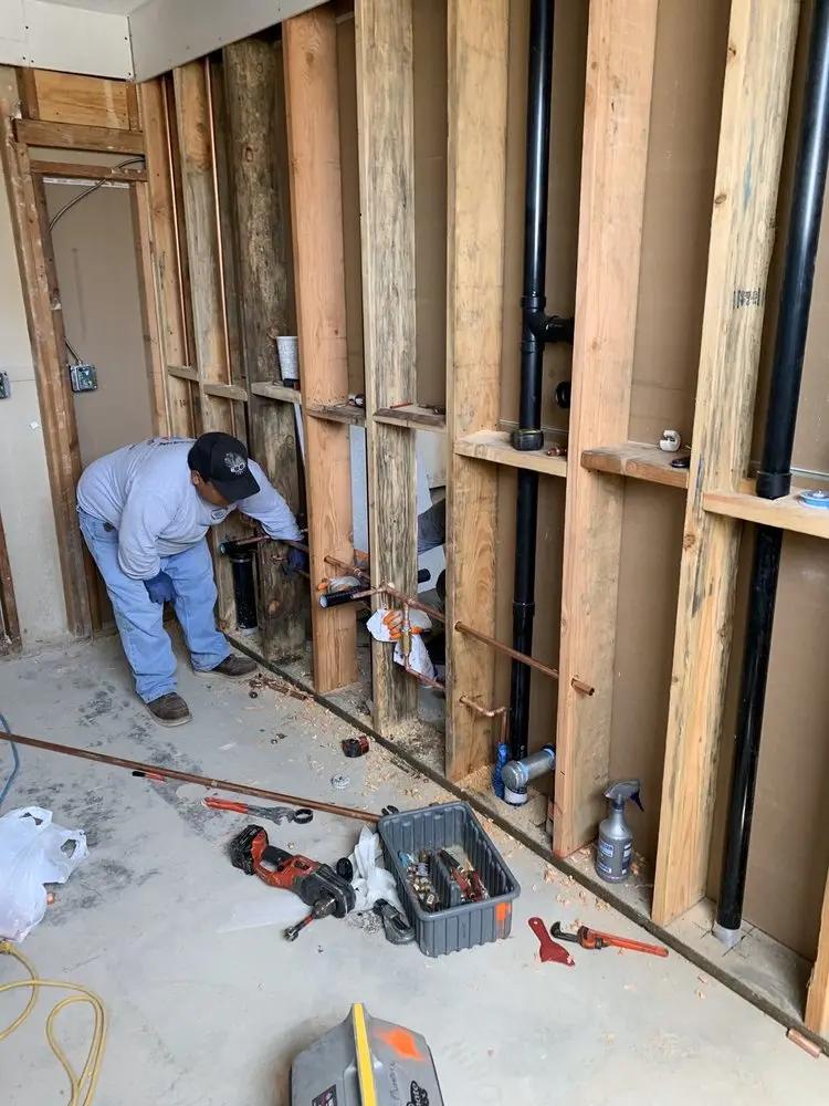 Commercial rough-in plumbing for Water Heater Replacement in Rogers Heights